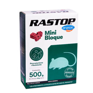 RATICIDA RASTOP MINIBLOQ 500 GR. - Imagen 1