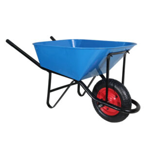 CARRETILLA LIOI STAND. 90LTS.RUEDA 350X8 COLOR AZUL - Imagen 1