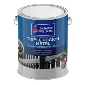 PINTURA TRIPLE ACCION SHERWIN WILLIAMS METAL NEGRO - Imagen 1